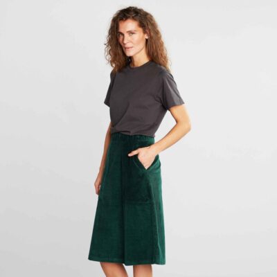 Dam Dedicated Kjolar | Skirt Haga Corduroy Dark Green