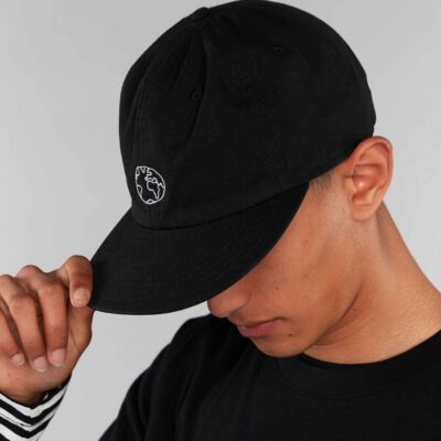 Herr Dedicated Kepsar | Unconstructed Cap Globe Black