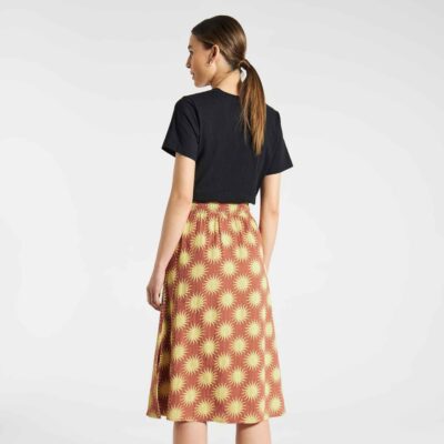 Dam Dedicated Kjolar | Skirt Klippan Ditsy Sun Copper Brown