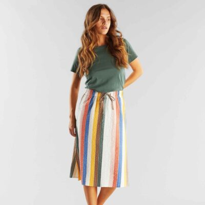 Dam Dedicated Kjolar | Skirt Klippan Stripes Multi Color