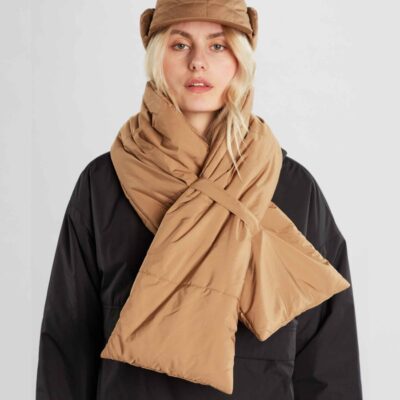 Dam Dedicated Strumpor | Puffer Scarf Pajala Tiger Brown