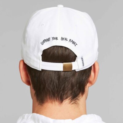 Herr Dedicated Kepsar | Unconstructed Cap Globe White